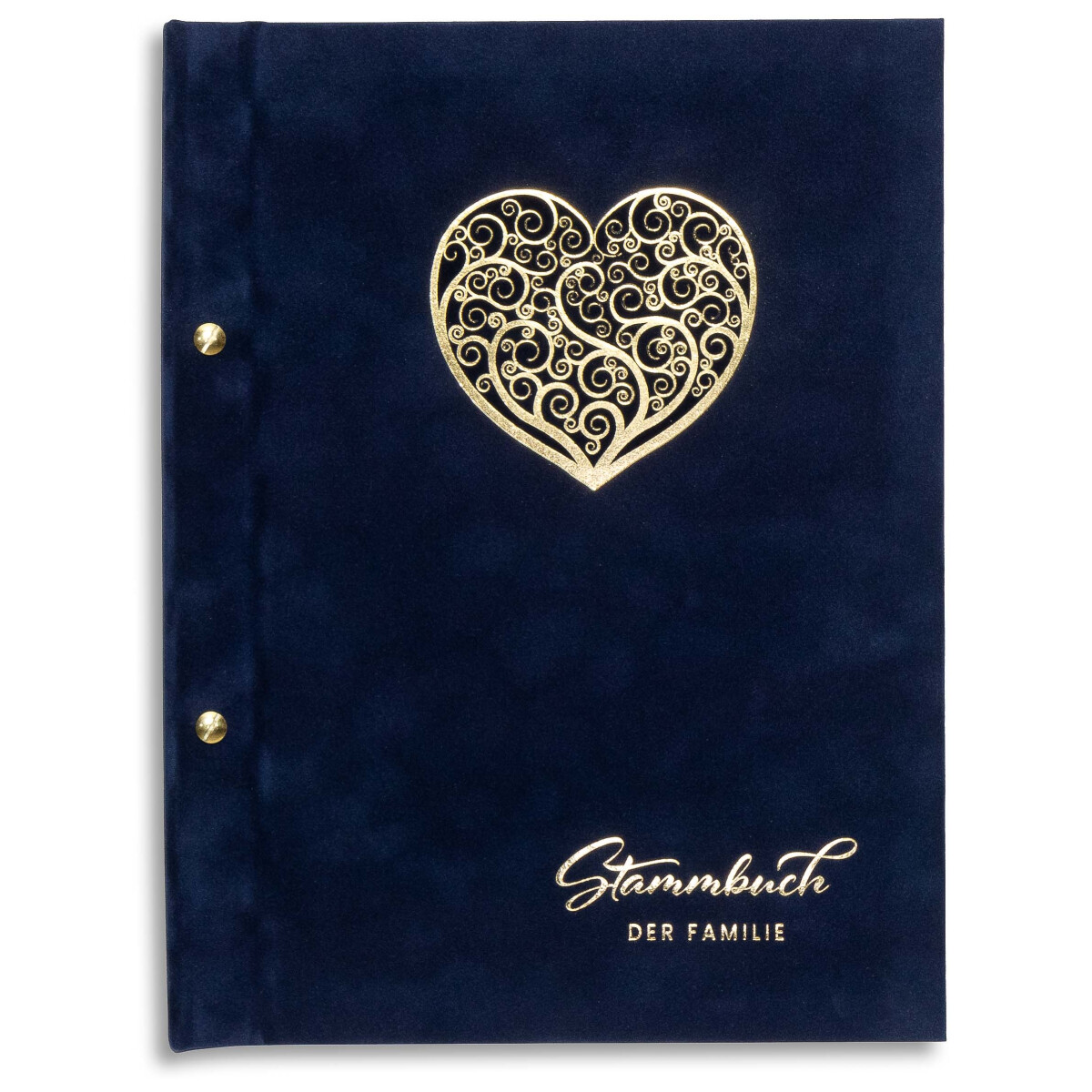 A4 Stammbuch, Blau Sena, incl. 11 Prospekthüllen