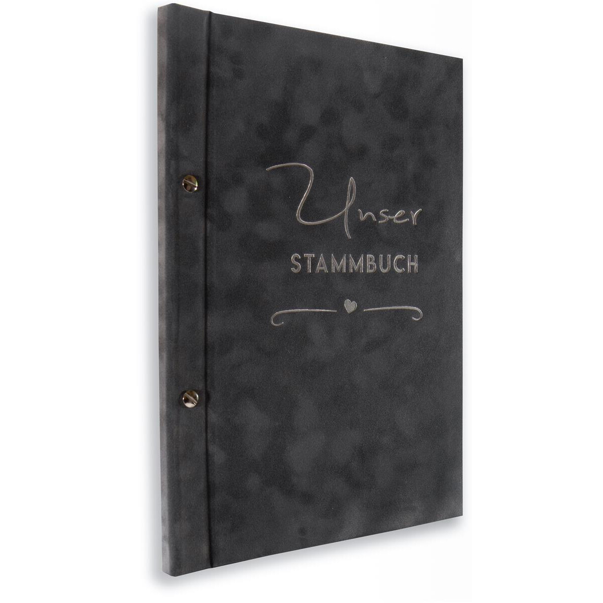 A4 Stammbuch, Ungel Grau, incl. 11 Prospekthüllen