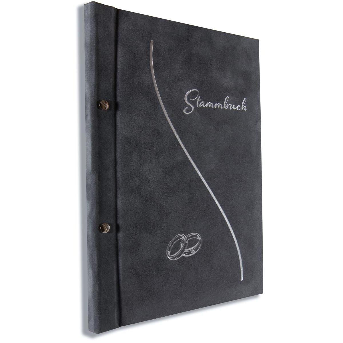 A4 Stammbuch, Grau Irio, incl. 11 Prospekthüllen