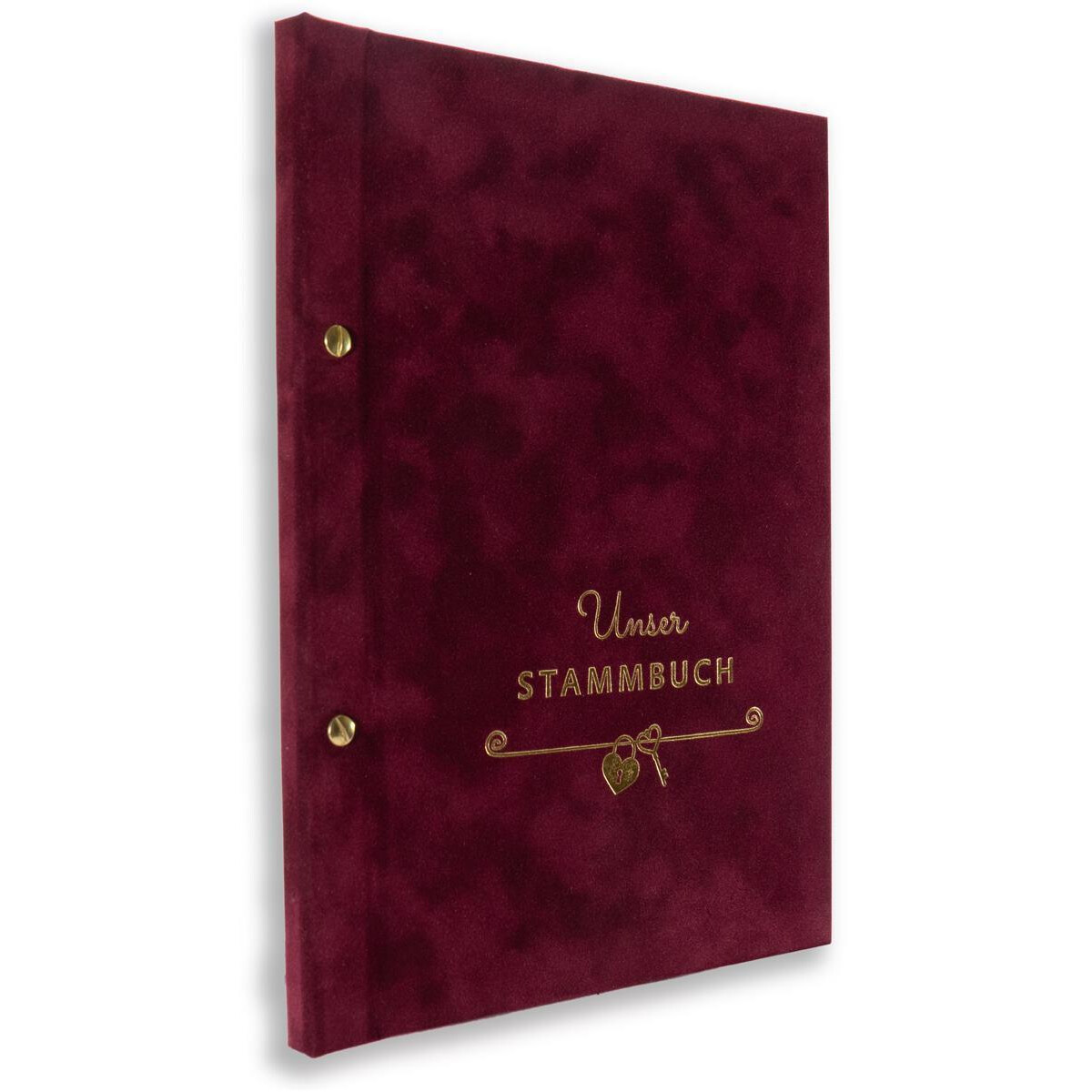 A4 Stammbuch, Cural Bordeaux, incl. 11 Prospekthüllen