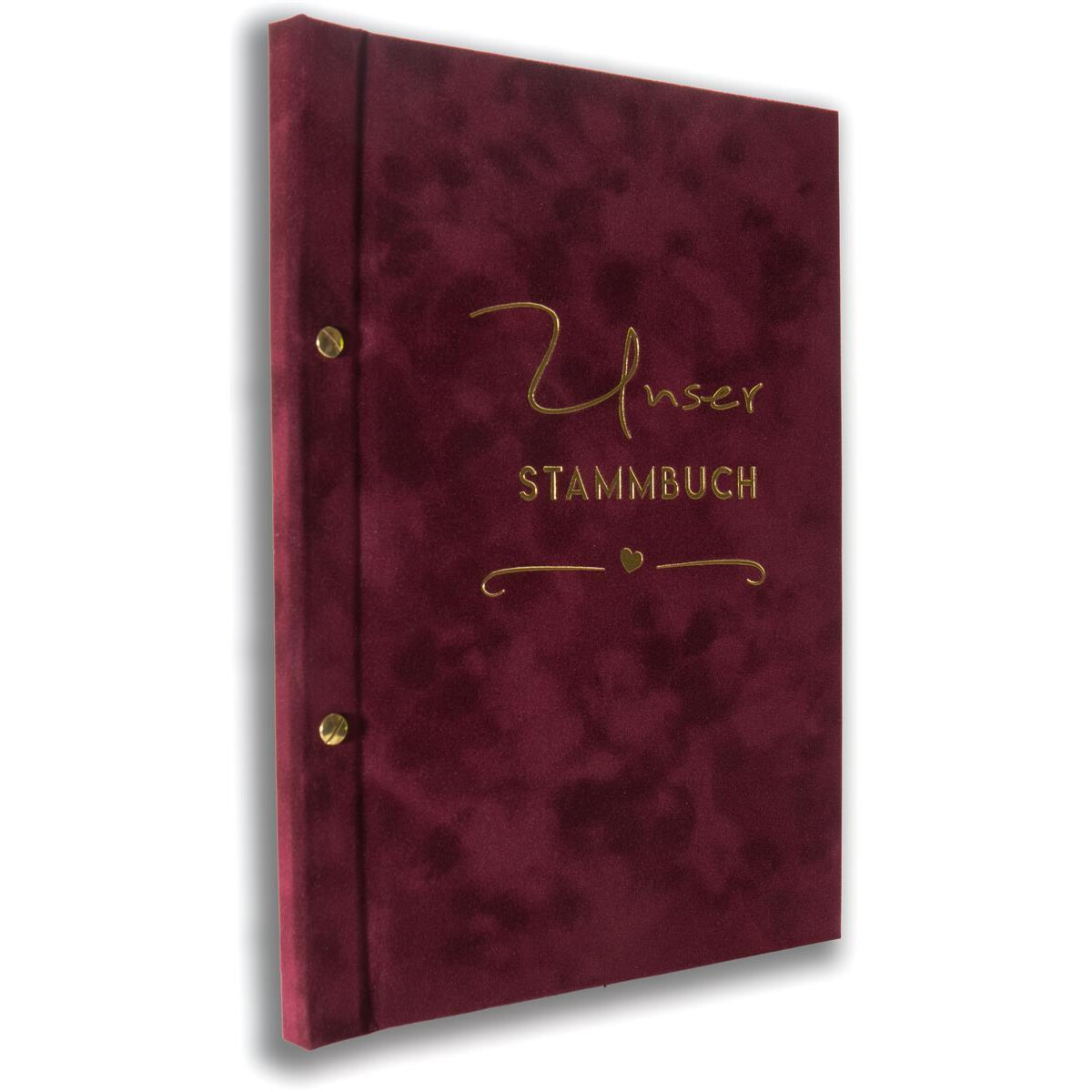 A4 Stammbuch, Lis Bordeaux Weinrot, incl. 11 Prospekthü