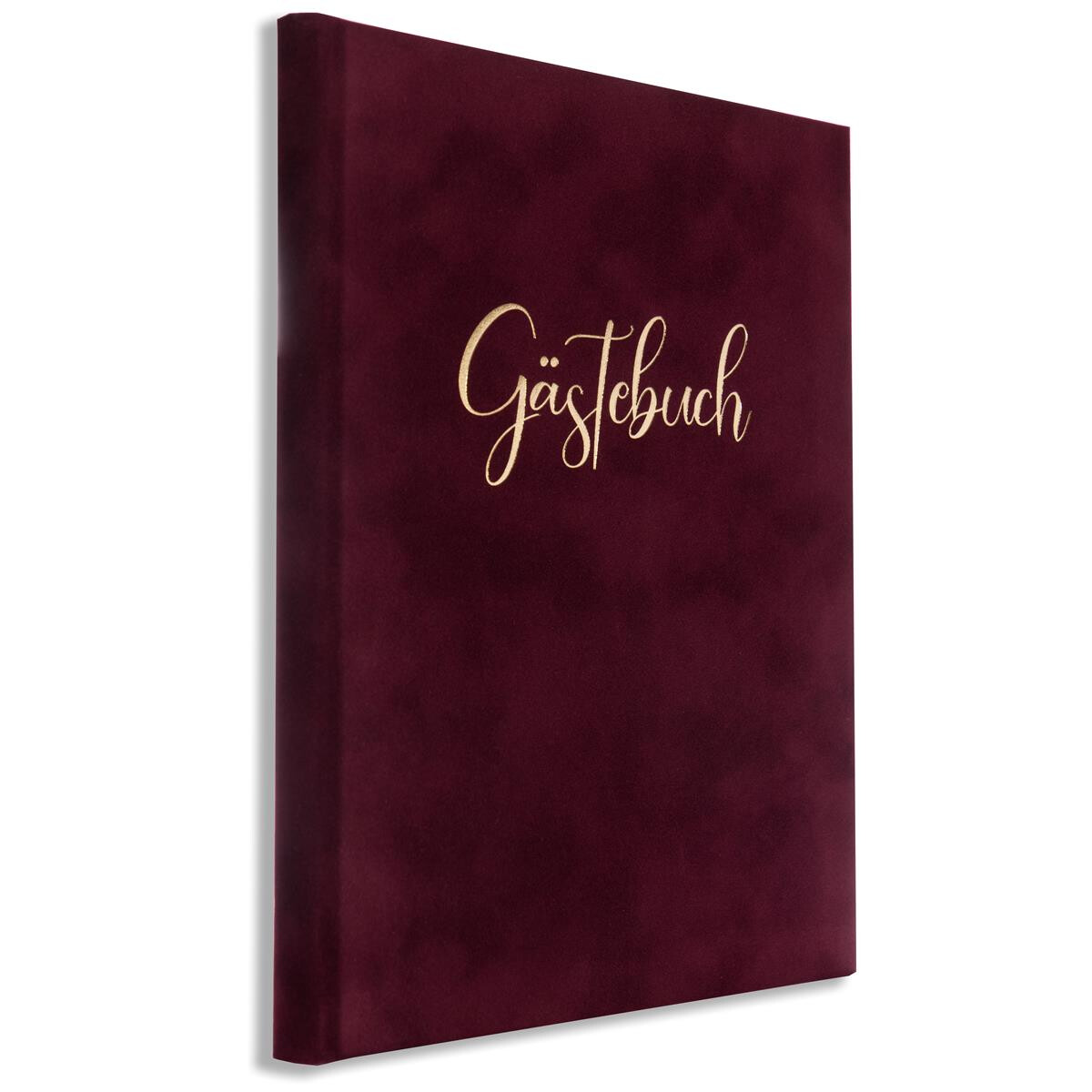 Gästebuch Bordeaux Gold