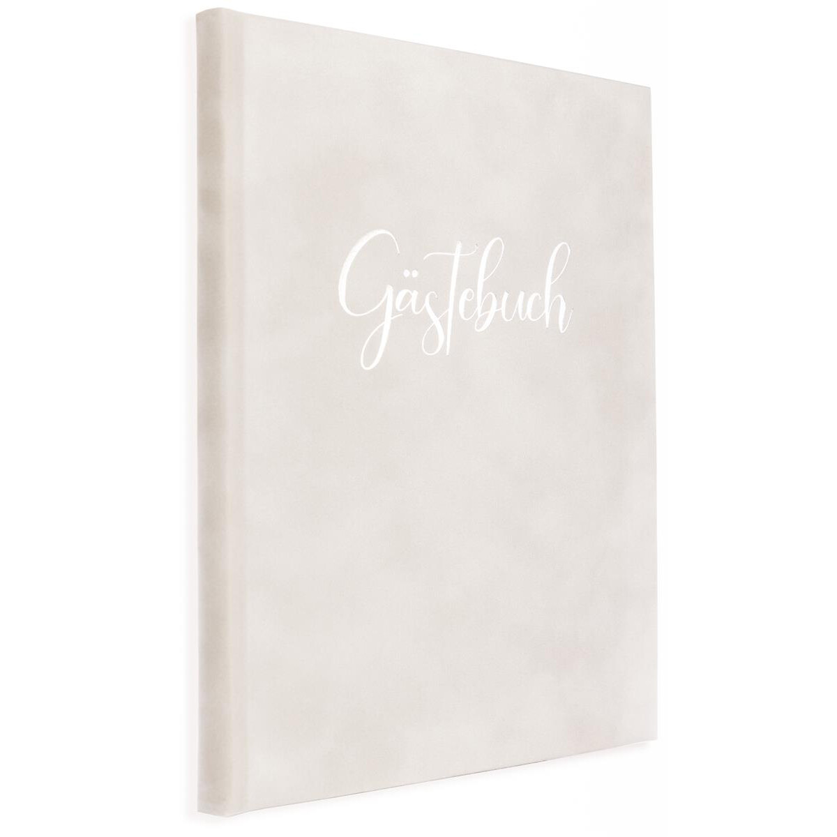Gästebuch Hellgrau Silber