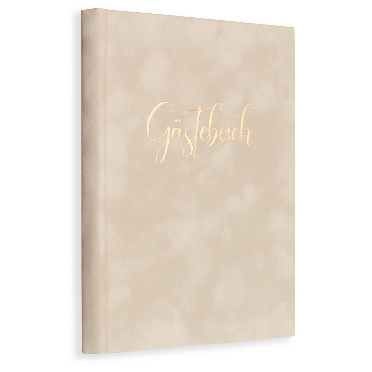 Gästebuch Hellgrau Gold