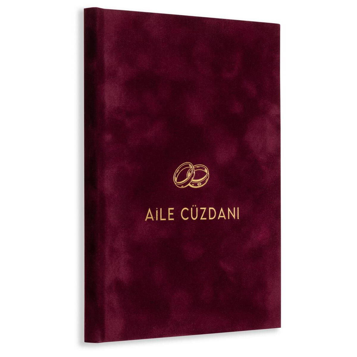 A5+ Stammbuch Aile Cüzdani Skrift Bordeaux, für al