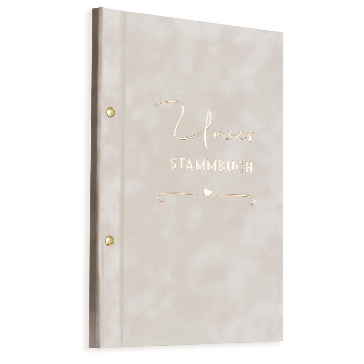 A4 Stammbuch, Rina Samr Grau, incl. 11 Prospekthüllen