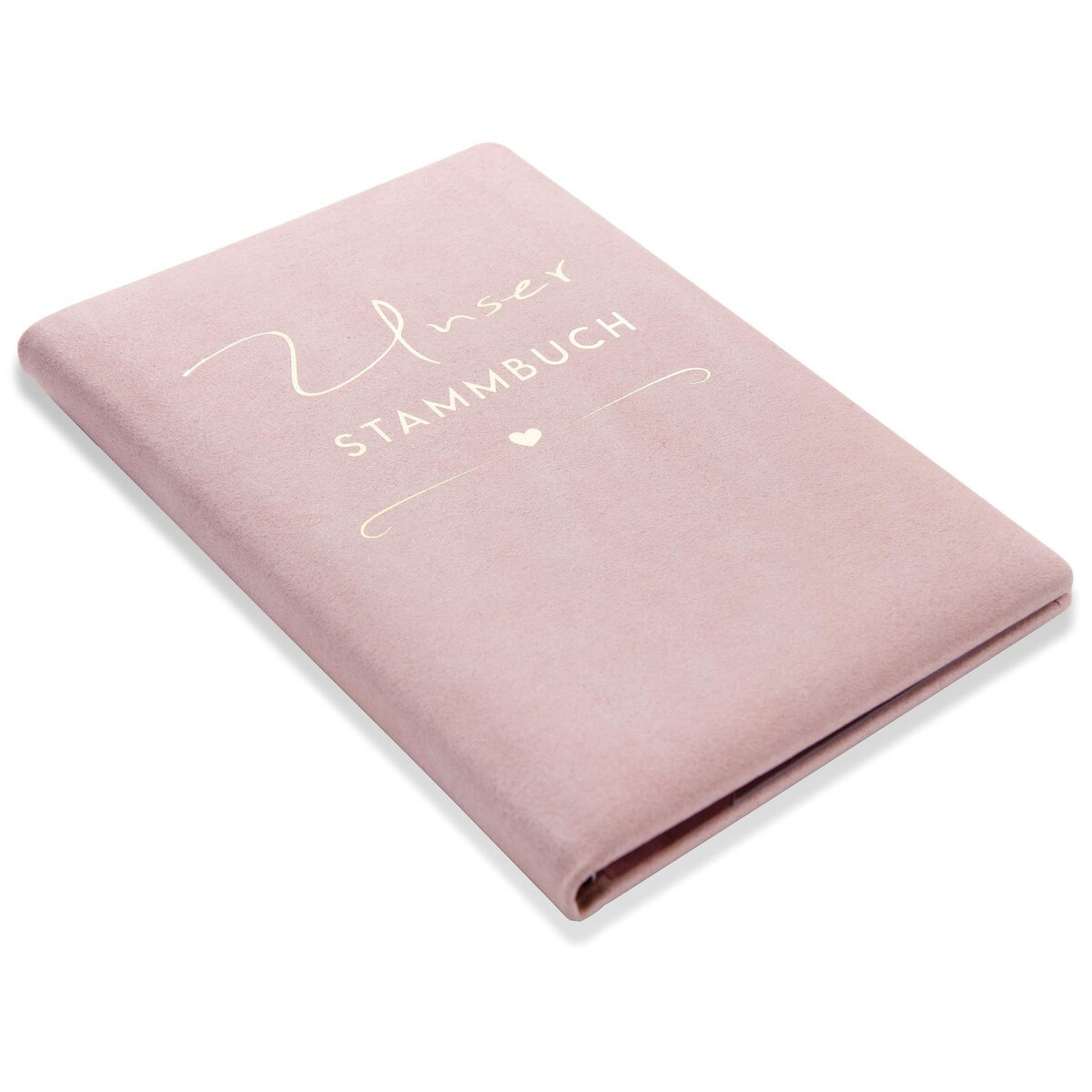 Stammbuch Leder Talic  Rosé Ringmechanik, klassisches