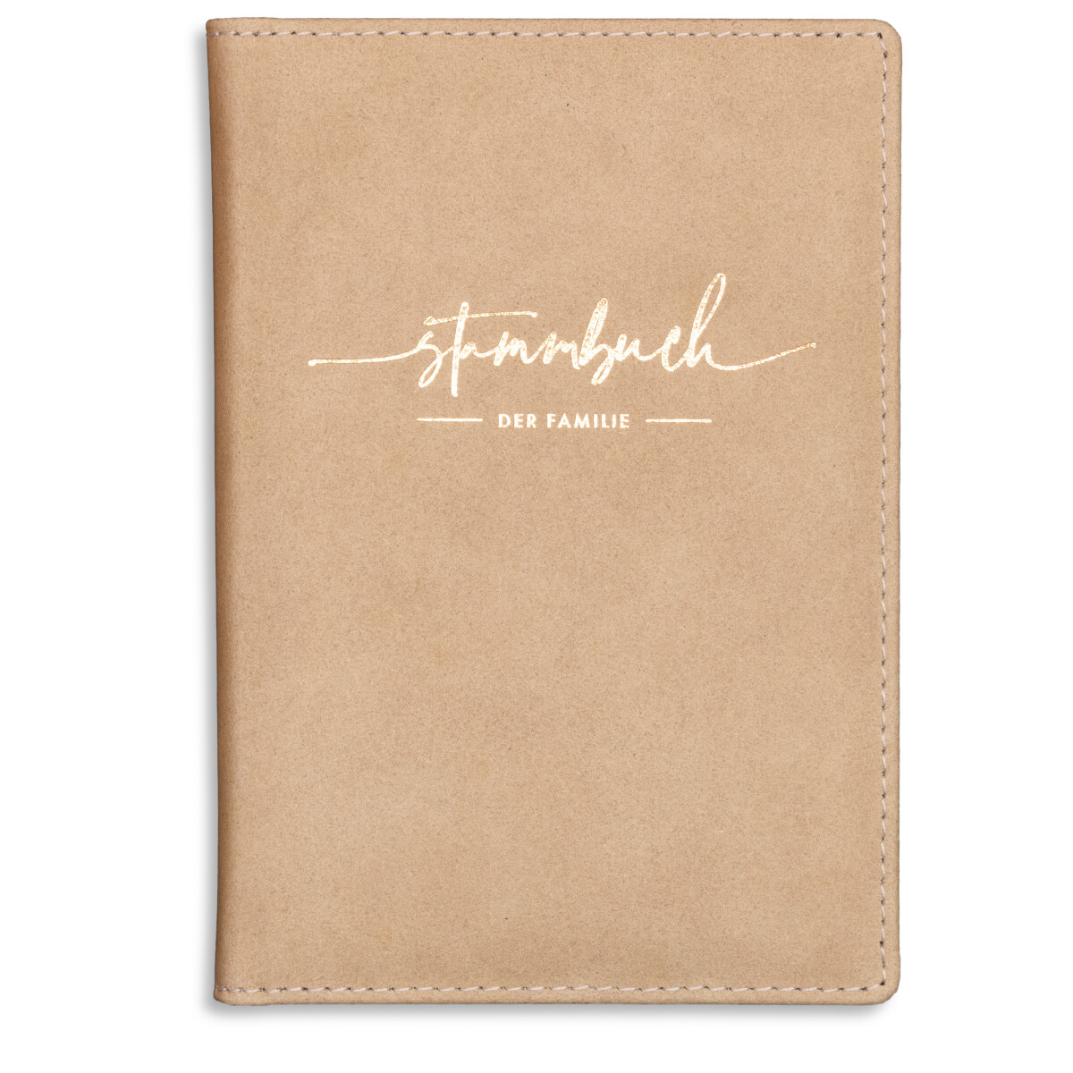 Stammbuch Matope, Leder Beige Ringmechanik, klassisches Form