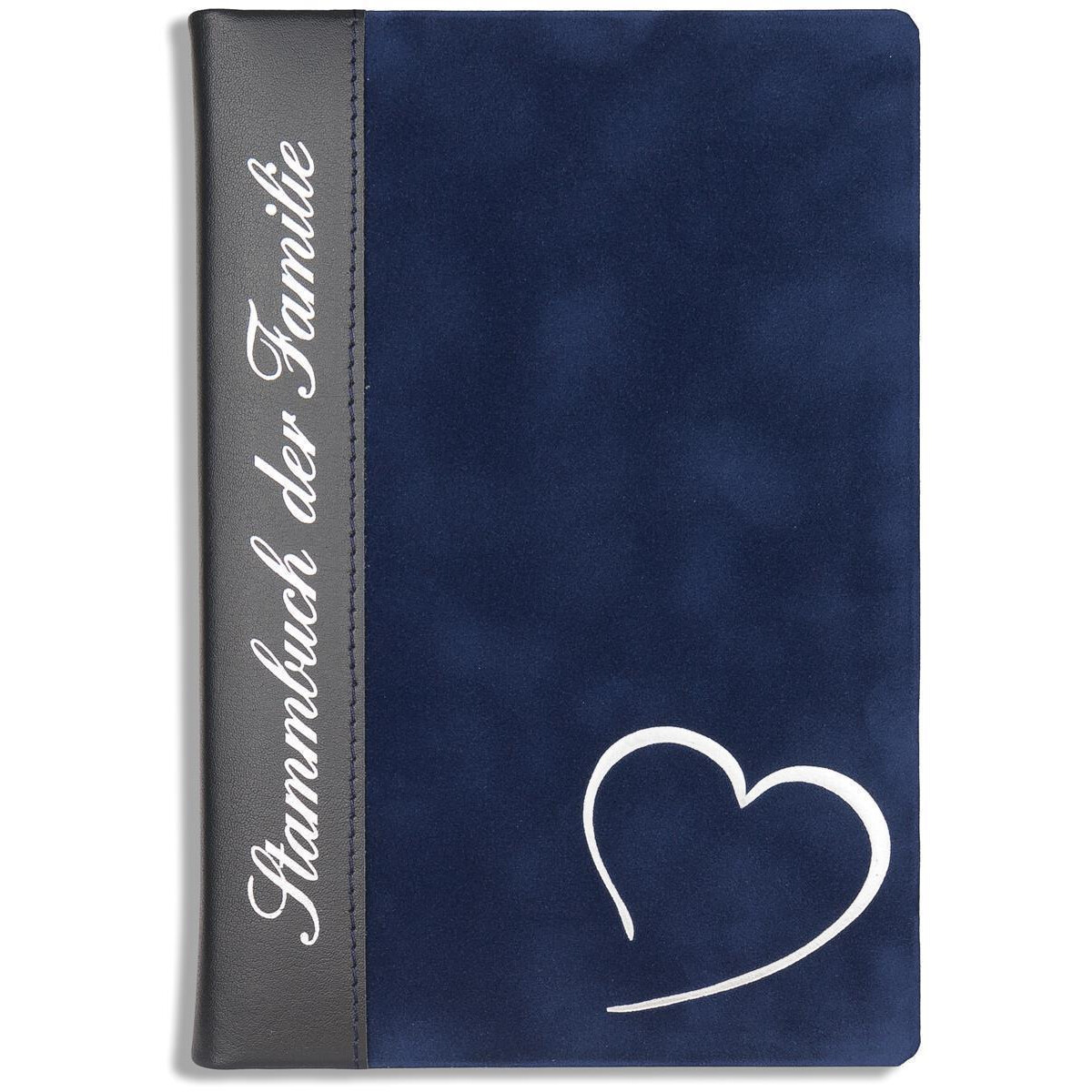 Stammbuch der Familie Leder, Nave Blau, Klemmschiene, klassi