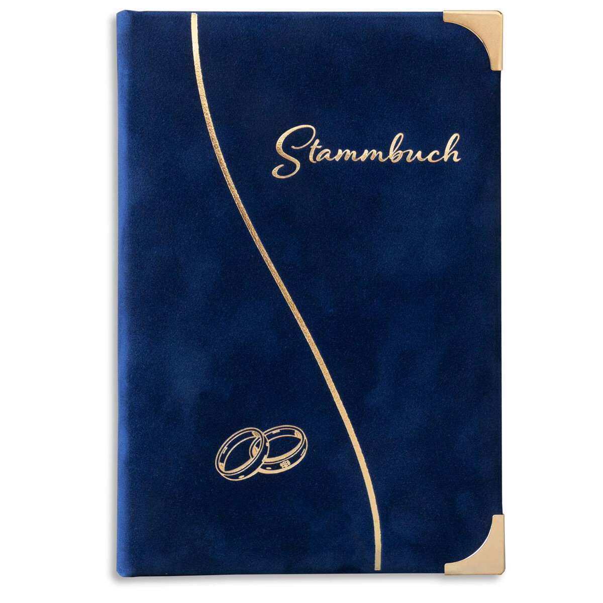 Stammbuch der Familie Anneaux, Dunkelblau, 1 Welle 2 Ringe, 