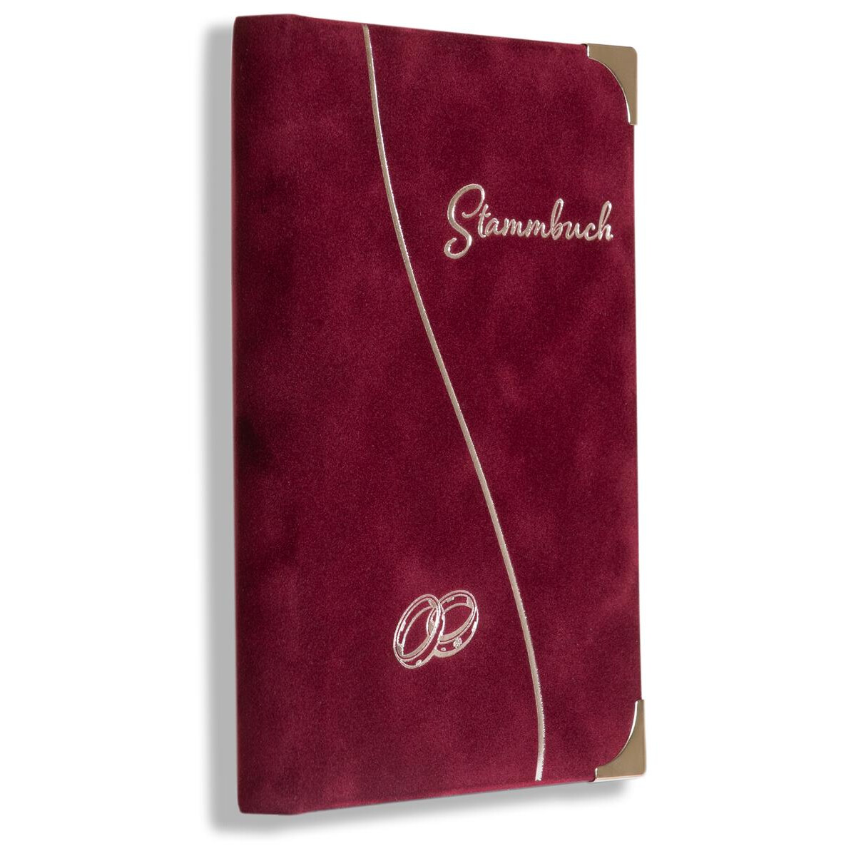 Stammbuch Hochzeit Ringar Bordeaux – Elegantes Familie