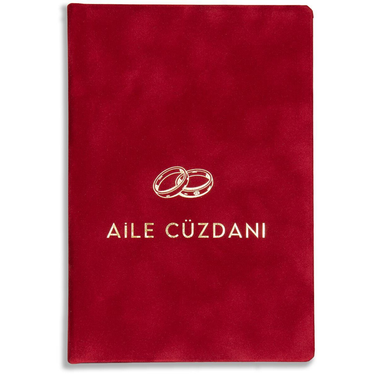 Stammbuch der Familie Rosli Aile Cüzdanie Rot Samt