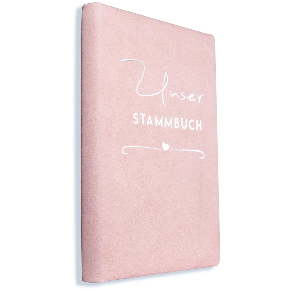 Stammbuch Hochzeit Leder Roza Rosé – Romantisch