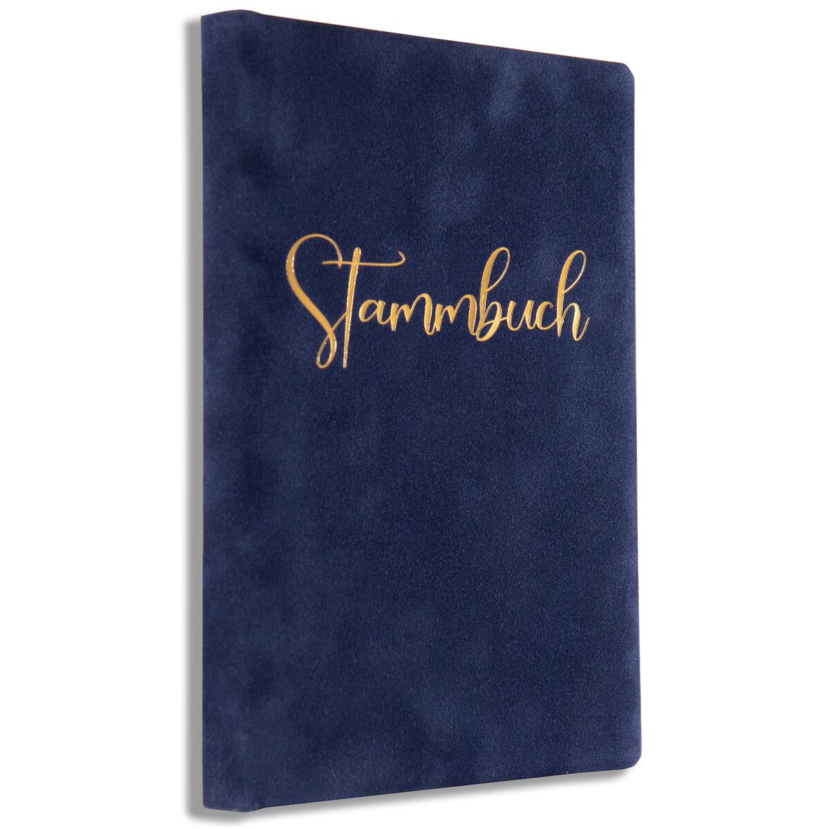 Stammbuch der Familie Cursief Blau Goldschrift 2020