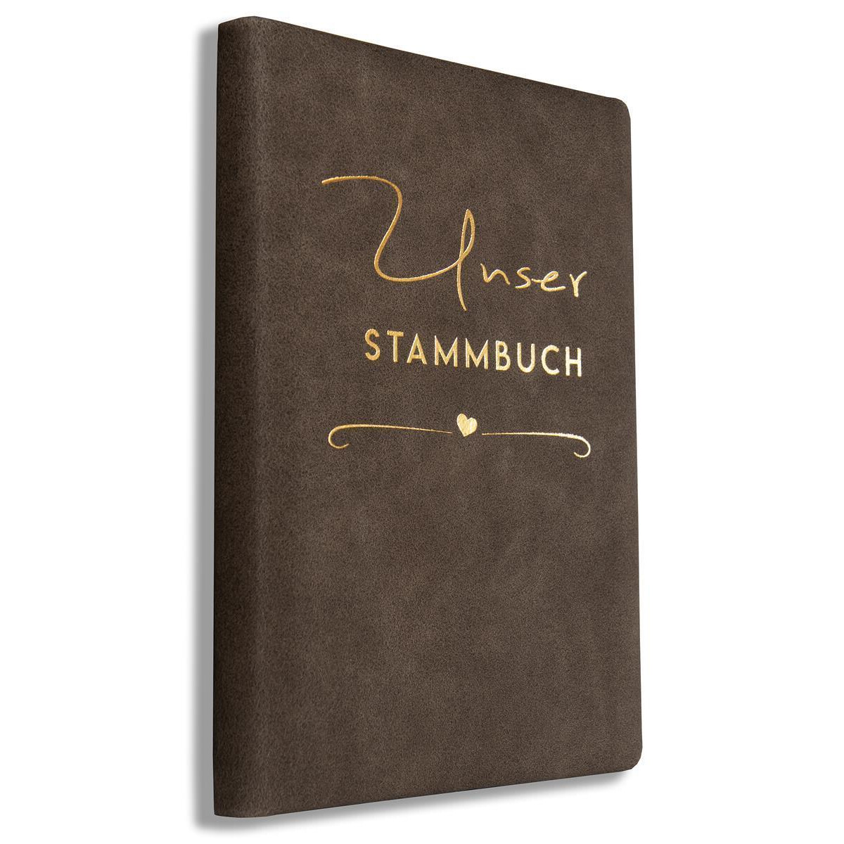 Stammbuch Hochzeit Leder Mira Braun – Edles Familienst