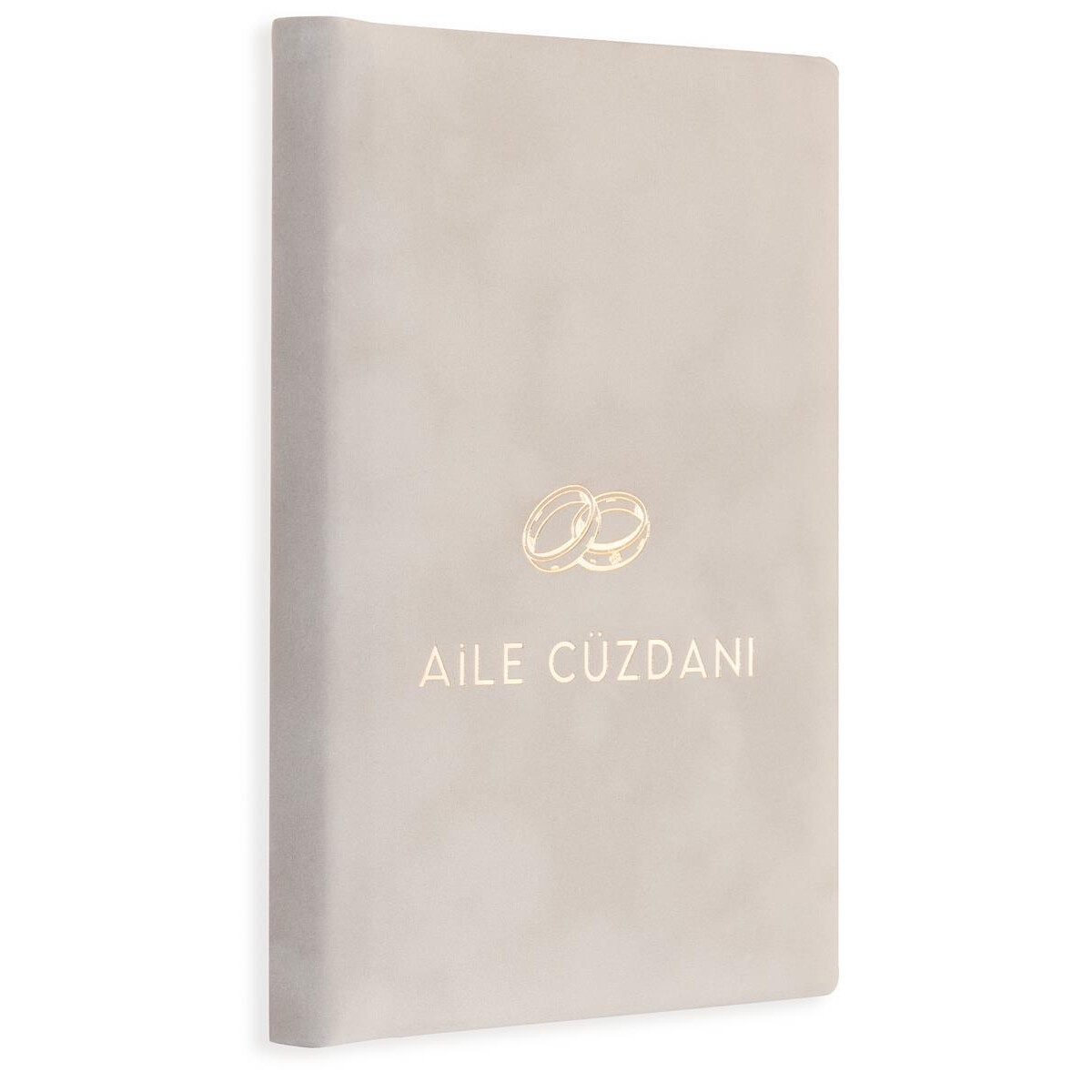 Stammbuch der Familie Kitap Gold Aile Cüzdani Samt