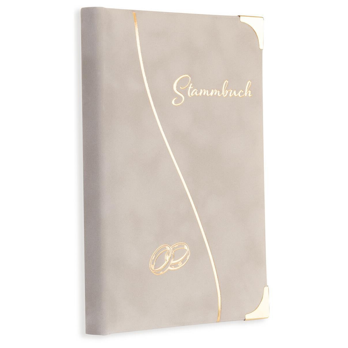 Stammbuch Hochzeit Mila Grau – Edles Familienstammbuch