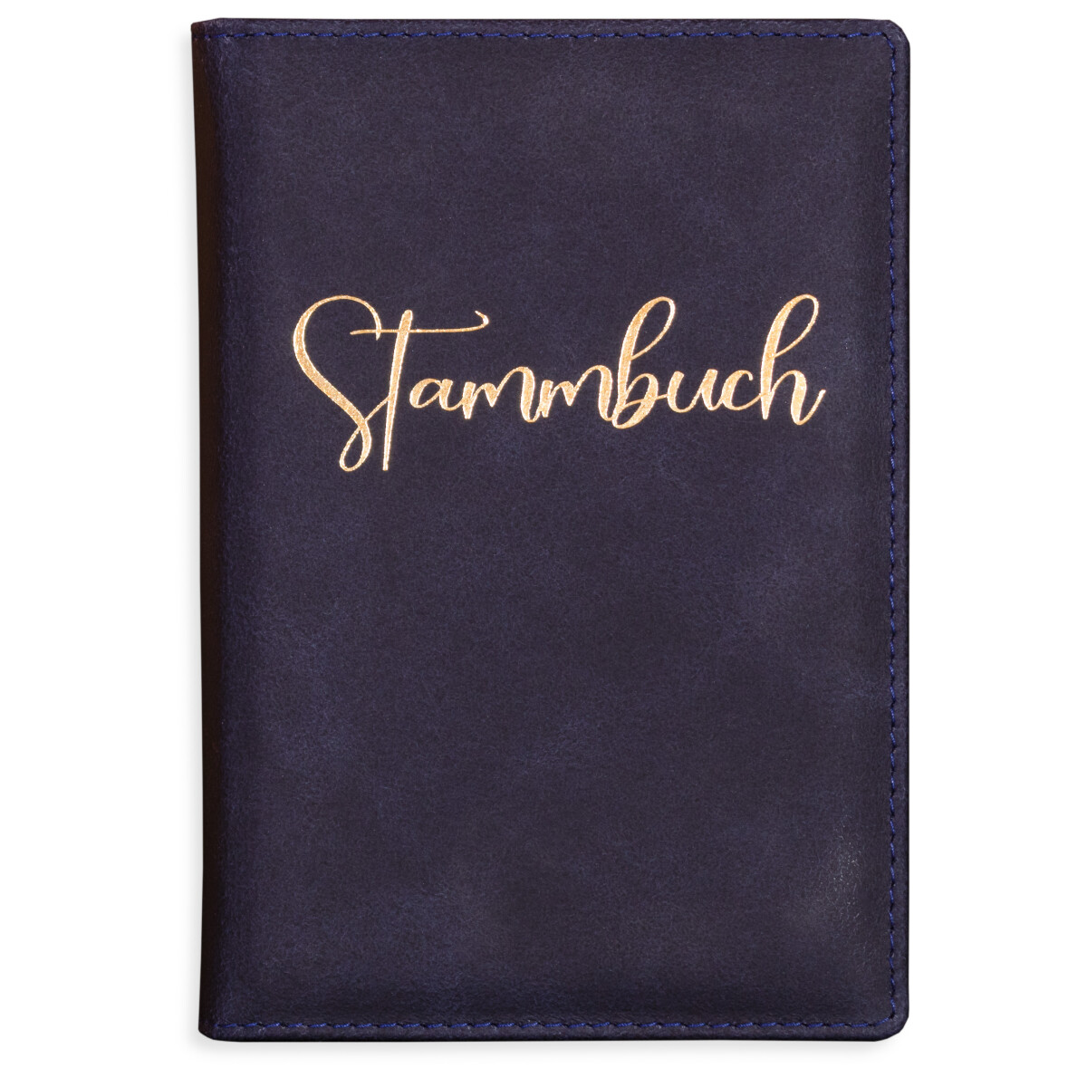 Stammbuch Hochzeit Momi Blau – Veloursleder Familienst