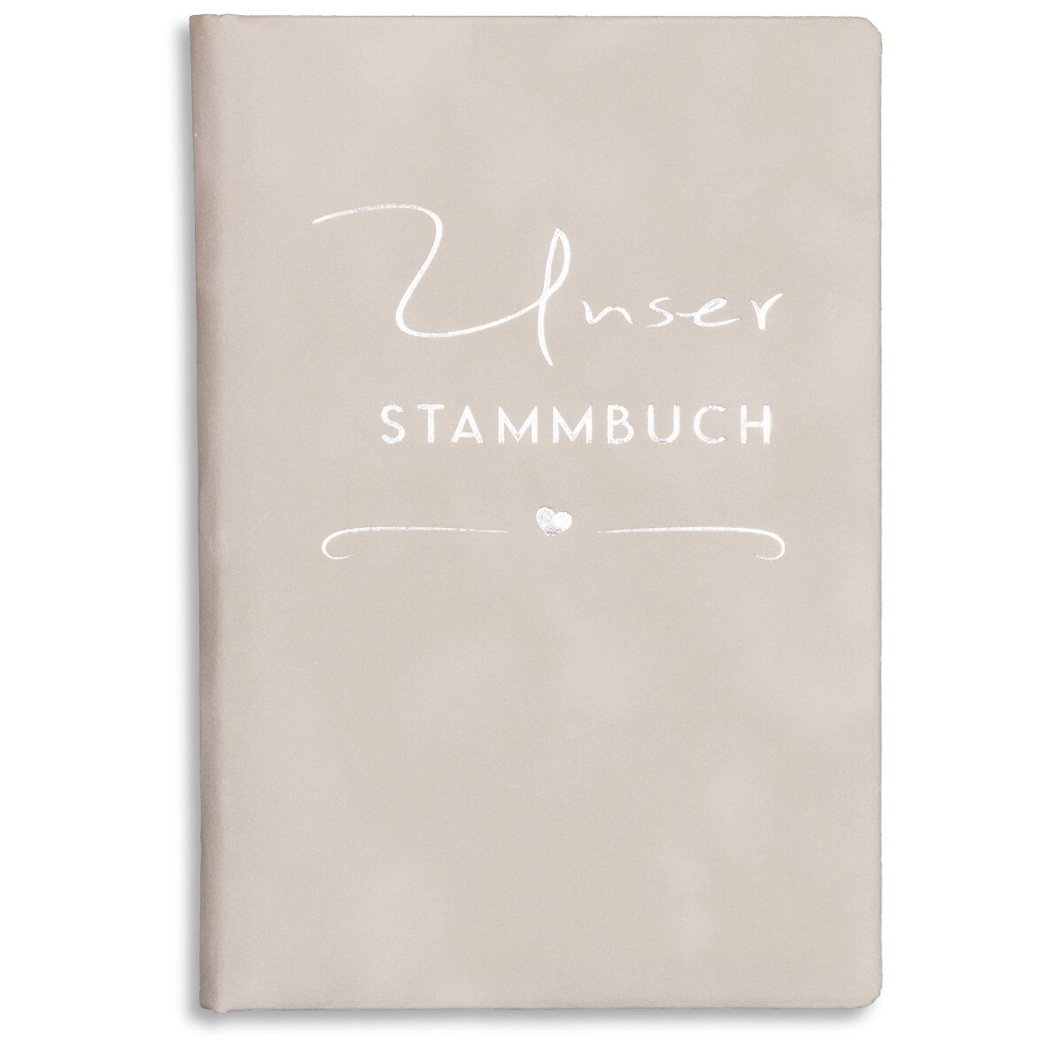 Stammbuch der Familie Hina Hellgrau Silber Unser Stammbuch