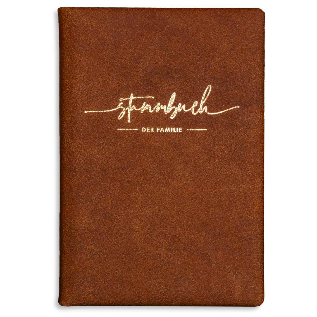 Stammbuch Hochzeit Marron Leder Braun – Edles Familien