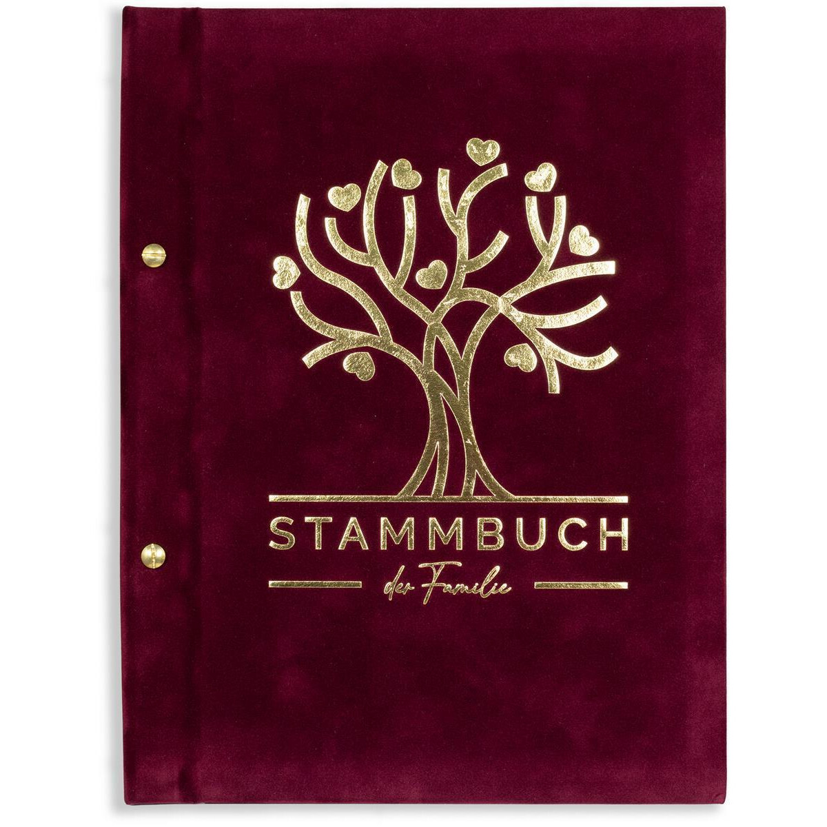 A4 Stammbuch, Borbol Bordeaux, incl. 11 Prospekthüllen