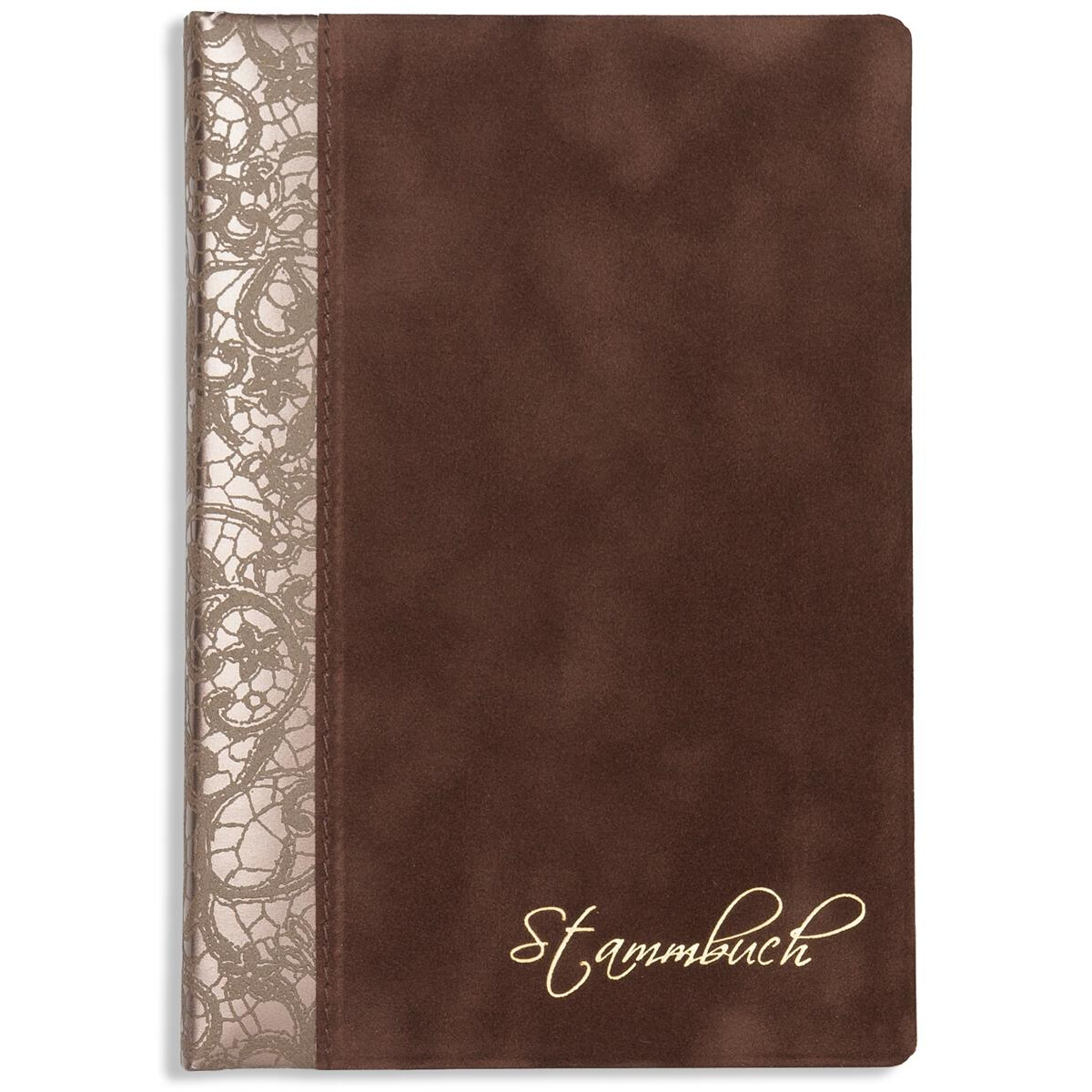 Stammbuch Susta, Braun Ringmechanik, klassisches Format