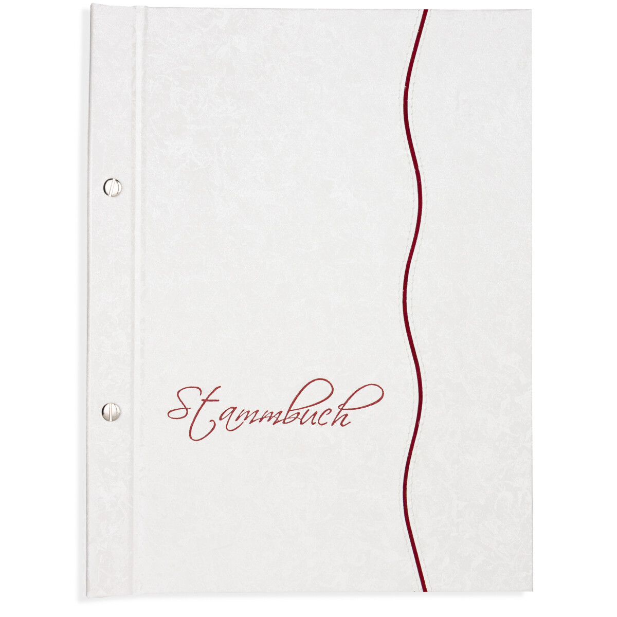 A4 Stammbuch Lante, Weiß-Rot, incl. 11 Prospekthü