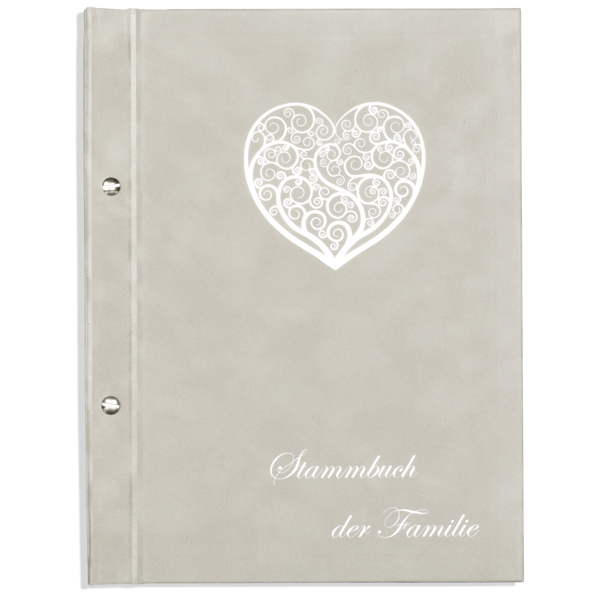 A4 Stammbuch, Sird Hellgrau, incl. 11 Prospekthüllen